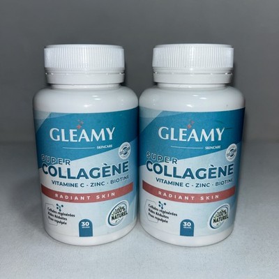2 Sealed Glemy Super Collagen Supplemnt For Radiant Skin 30 Caps Each 