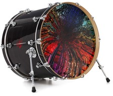 Vinyl Decal Skin for 20" Bass Kick Drum Head Architectural