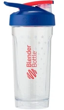 BlenderBottle Strada 28oz Tritan Water Bottle with Lid - Transparent /Red/Blue