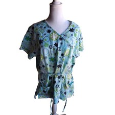 Woman's Floral Scrub - Size XL - 19 W x 27 L