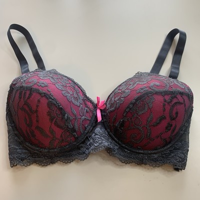 Sofra 36D Lace Bra Adjustable Straps Underwire Light Padding