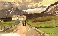 FERNET BRANCA - Sempione, Ospizio - Pubblicitaria - NV - PU262