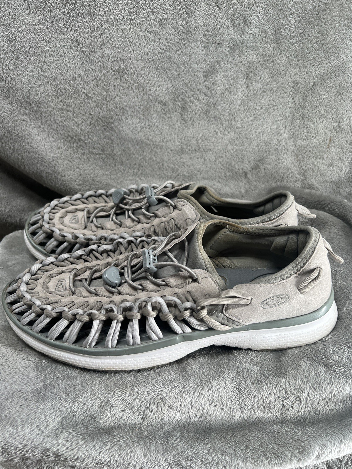 Sandali donna Keen Uneek 10 grigio tessuto elastico escursionismo paracord scarpe acqua