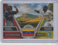 CHOURIO/CHOURIO 2024 BOWMAN CHROME #II-11 INTERNATIONAL IMPACT