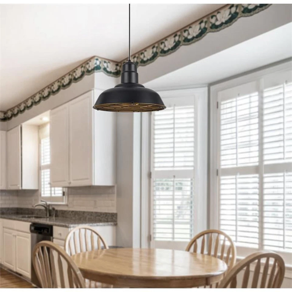 Pingente de metal Ashland ferrugem leve, não regulável em acabamento bronze escuro - Imagem 2 de 4