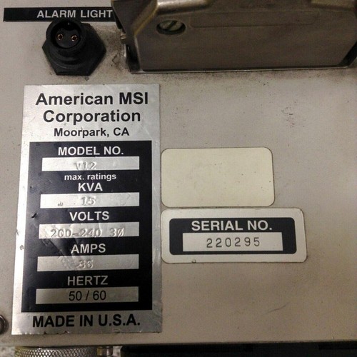 AMERICAN MSI Control Board C3201.010.045 Used #86563 - Picture 7 of 7
