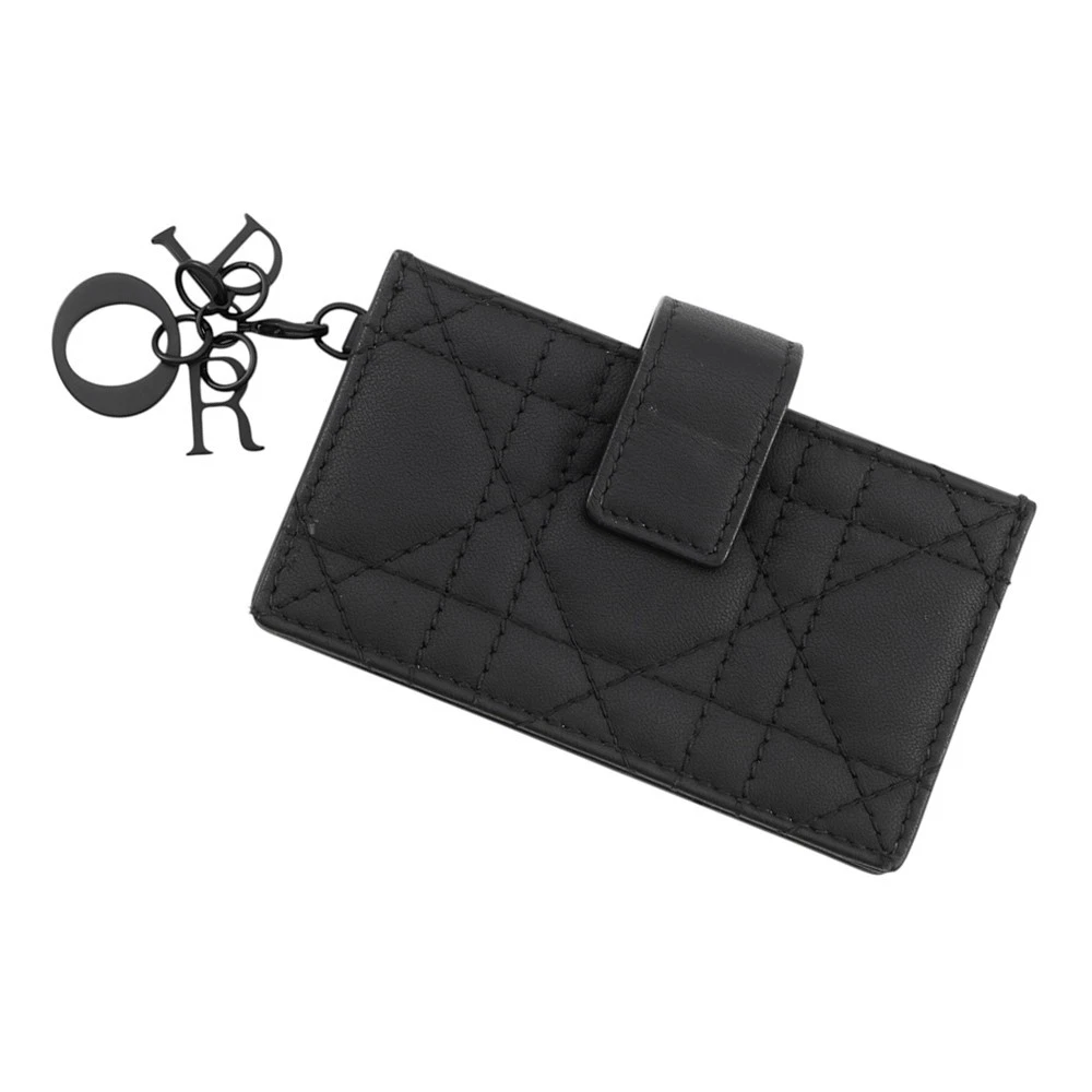 Dior — Dior Lady Dior Jasmine Card Case Lambskin Black S0074OVRB