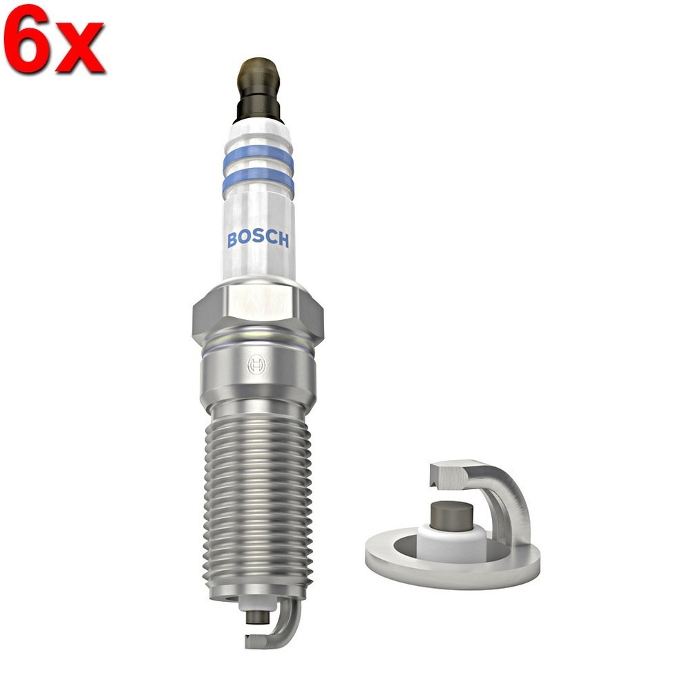 BOSCH 6x Spark Plugs For FORD Cougar USA MAZDA 2 5 MORGAN VOLVO 92-17 0242229986