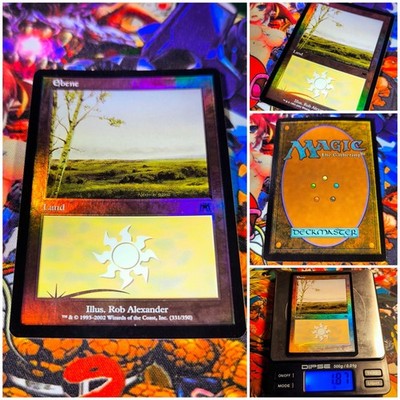 MTG Plains V.1   NM Original Iconic Land FOIL Onslaught / Aufmarsch 2002 OG