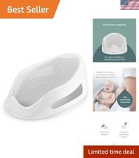 Soft Touch Baby Bath Support for Newborns - Safe  Secure  Gray - 22 x 13.5 in