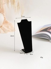 Jewelry Display Bust Velvet Necklace Pendant Stand Showcase Window Organizer