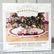 Wondershop Christmas Mist Series Juego de Tren Vapor Real - Luz LED - Reproduce Música