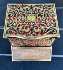 French Pyrogen boulle marquetry Napoleon III circa 1850