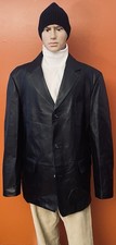 Vintage New Without Tags Men’s XL Tall XLT Croft & Barrow Black Leather Jacket