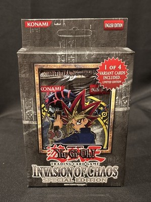 2004 Yugioh Invasion Of Chaos Special Ed. 3x Packs+Variant Card Factory Sealed