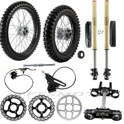 Full 19'' + 16'' Wheel Tire Rim Triple Tree Front Forks for Apollo SSR CRF CR KX