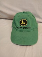 John Deere Green Toddlers Hat Embroidered Elastic Back Preowned