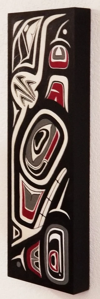 PINTURA ACRÍLICA ORCA ESTILO PRIMERA NACIÓN FORMLINE ~ ARTISTA LISTADO ~ REBEKAH SISK Foto 4 de 4