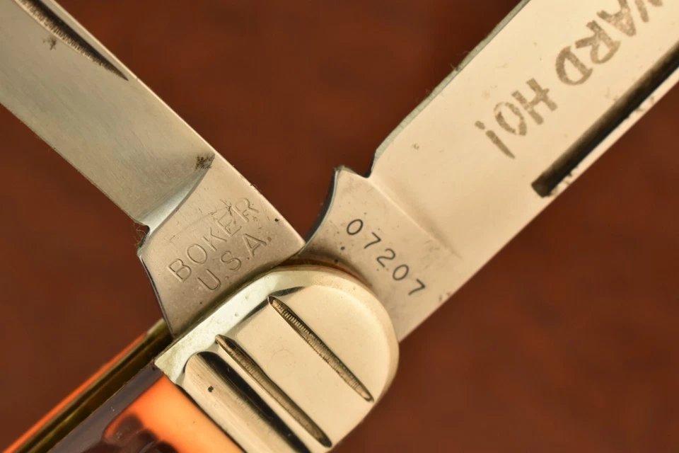 CUCHILLO DELRIN JACK GRAN NARRADOR AMERICANO HECHO EN BOKER EE. UU. DE COLECCIÓN (23317) Foto 3 de 4