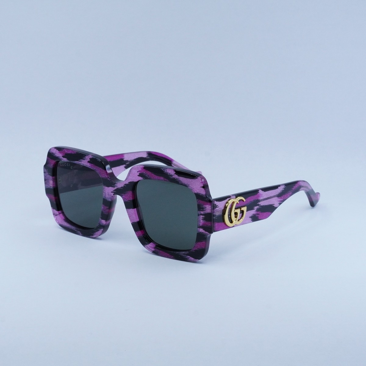 GUCCI GG1547S 003 Glitter Fuchsia With Black Striped/Grey 50-24