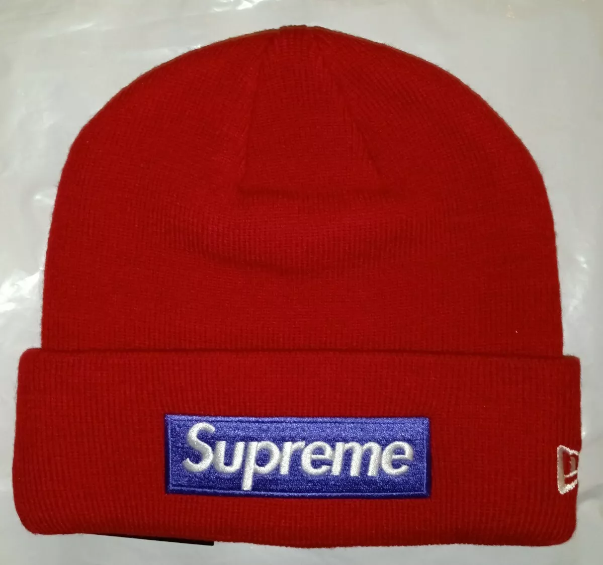 Supreme x New Era Box Logo Beanie 'Black' Men's Size Onesize