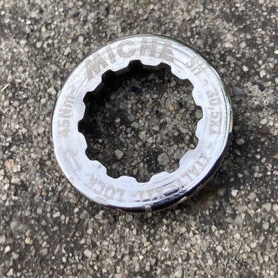 NICE Miche Cassette Lockring 30.5x1 For Shimano Freehubs Chrome 11 Tooth Cogs!