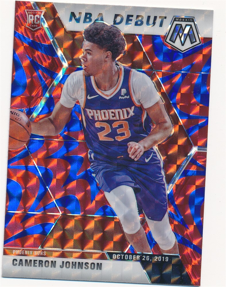 CAMERON JOHNSON 2019-20 PANINI MOSAIC BLUE REACTIVE PRIZM #265 PHOENIX SUNS MINT