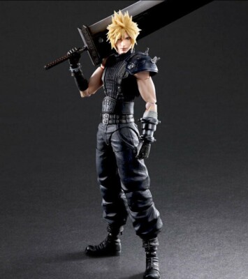 Authentic Play Arts Final Fantasy VII Remake Cloud Strife Ver 2 Figure (no box)