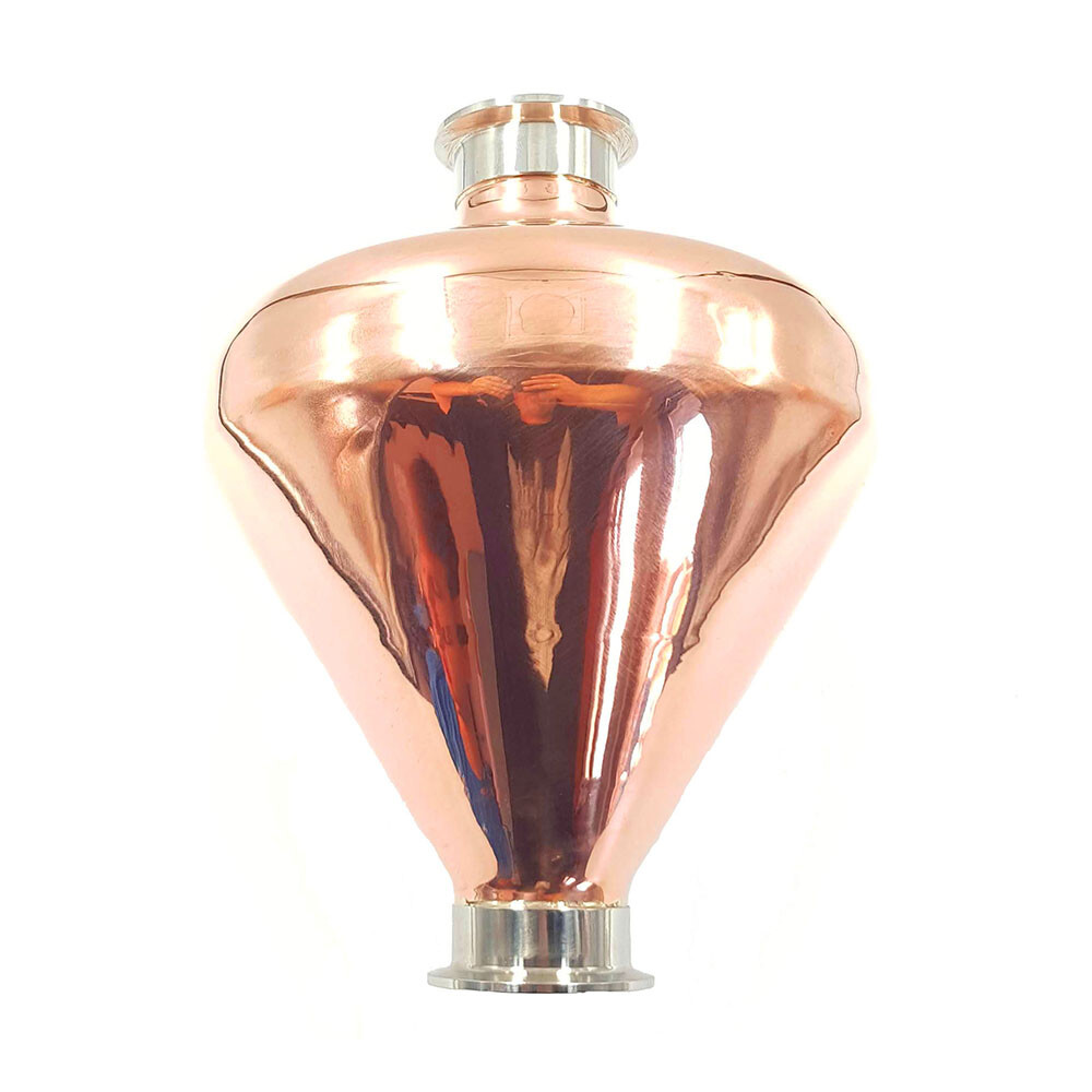 Copper alembic helmet Column still Onion Bulb 2''
