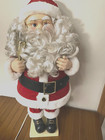 VINTAGE ANIMATED ILLUMINATED SANTA CLAUS MOTIONETTE WITH LIGHTED CANDLE 27" — photo 1