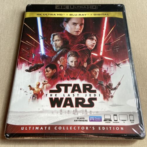 Star Wars Episode VIII The Last Jedi (8) (4K UHD, Blu-ray, Digital NEW Ultimate) - Picture 1 of 4