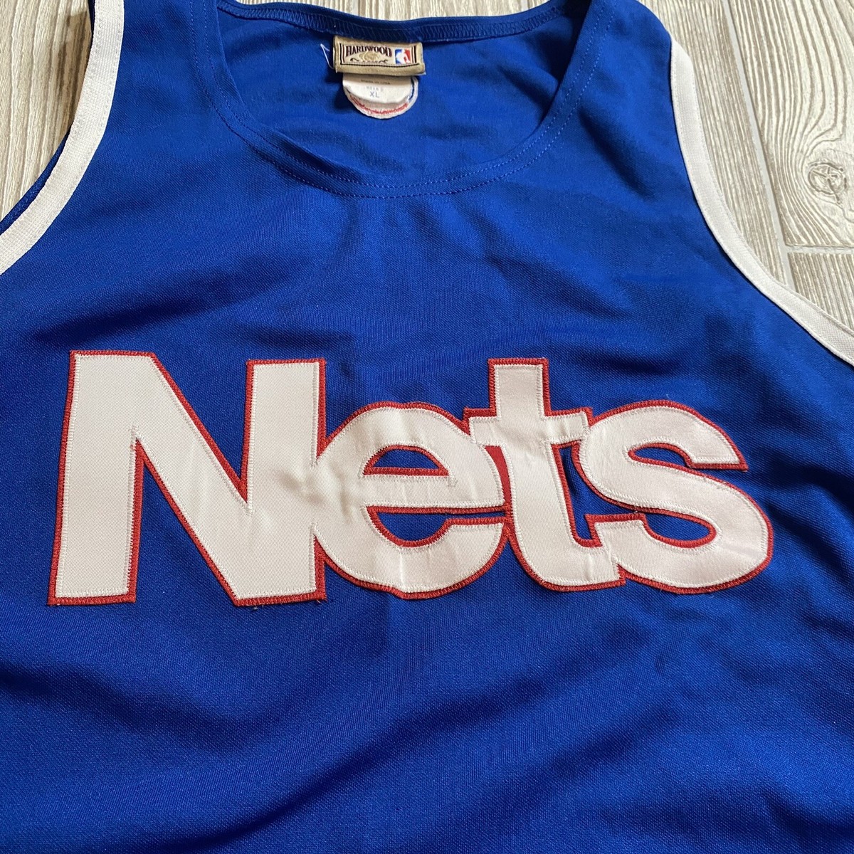 New Jersey Nets Majestic Hardwood Classics Jersey Mens XL Made in