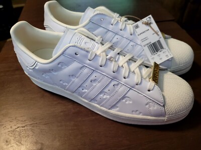 Adidas Superstar Original All Over Debossed Trefoils White GY0025