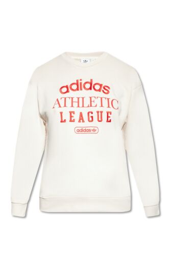 adidas Originals Retro Luxury Crew Sweatshirt Size XL 20-22 White RRP £50 HL0044 - Picture 1 of 7