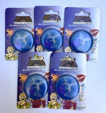 IT'S A BOY Blinking Buttons LOT OF 5 Blue Baby Shower Announcement Gender Reveal