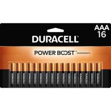 16 Duracell Coppertop AAA Alkaline Batteries 10 Years In Storage Guaranteed NEW