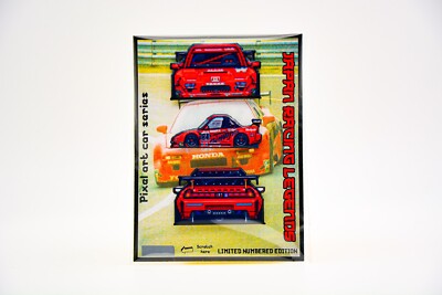 Pin set of 3 Honda NSX LM GT2, pixel art limited edition 1 of 5