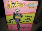 VINTAGE THE JOKER COLORING BOOK WONDER WOMAN RARE SUPER POWERS UNUSED M 1984