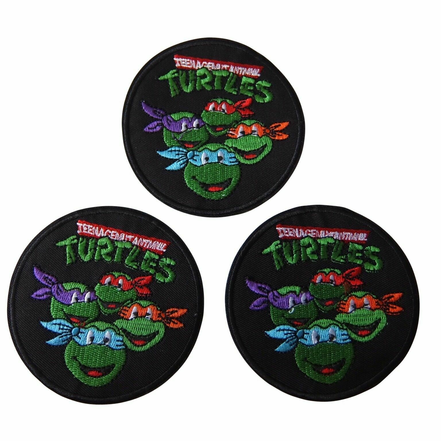 Teenage Mutant Ninja Turtles 3-Inch Embroidered Patch Set of 3