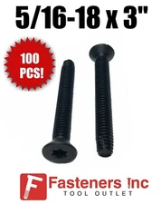 (Qty 100) 5/16-18 x 3" Torx Trailer Flooring Floorboard Screws Self Tapping