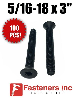(Qty 100) 5/16-18 x 3'' Torx Trailer Flooring Floorboard Screws Self Tapping