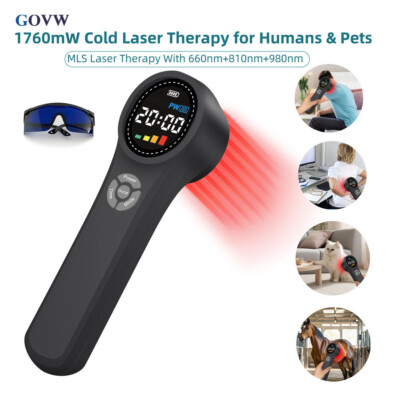 Cold Laser Therapy Device Pain Relief Laser Treatment for Wound Healing 1760mW