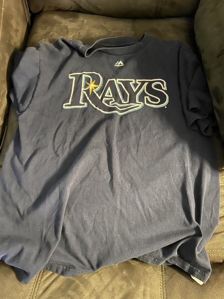 Tampa Bay Rays Kevin Kiermaier  T-shirt large black #39 Majestic