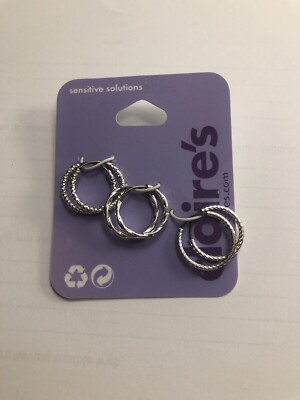 Claire s Little Hoop Earrings, new