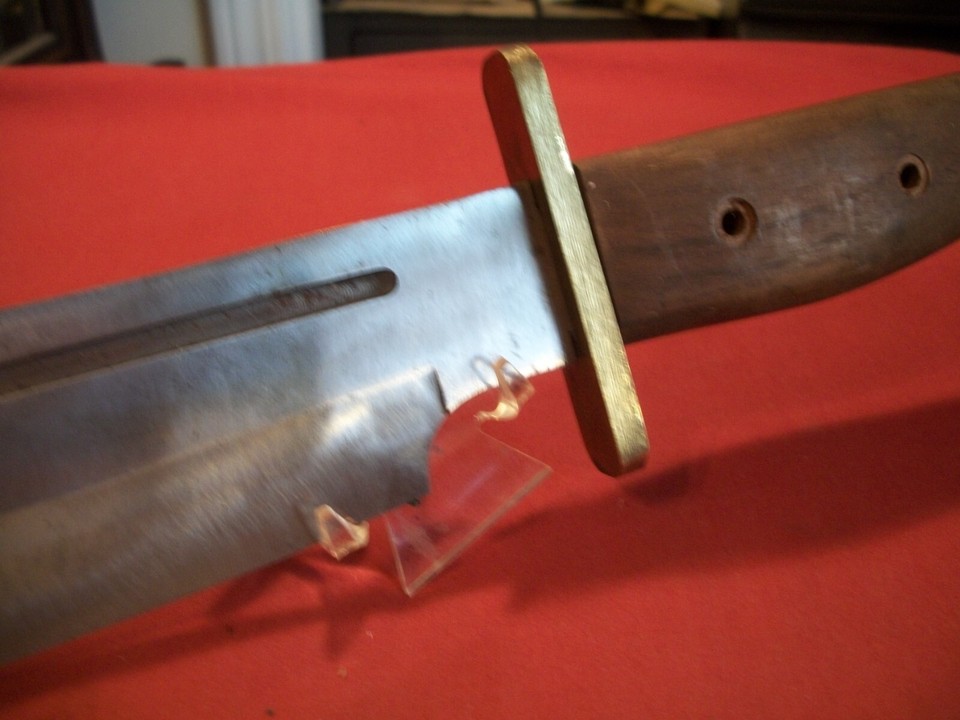 Rare Vintage Unfinished Blackjack Anaconda Bowie Knife DIY, Read