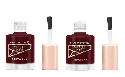 2er PACK MAX FACTOR MIRACLE PURE PIRYANKA NAGELLACK - BOLD ROSEWOOD (380)