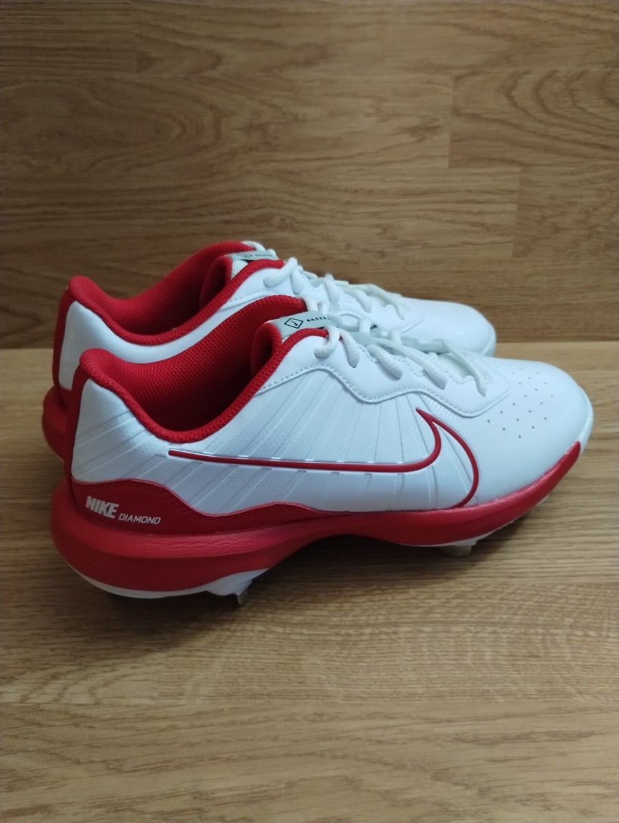 Nike Alpha Huarache Varsity 4 Low Men's 7.5 Baseball Cleats White