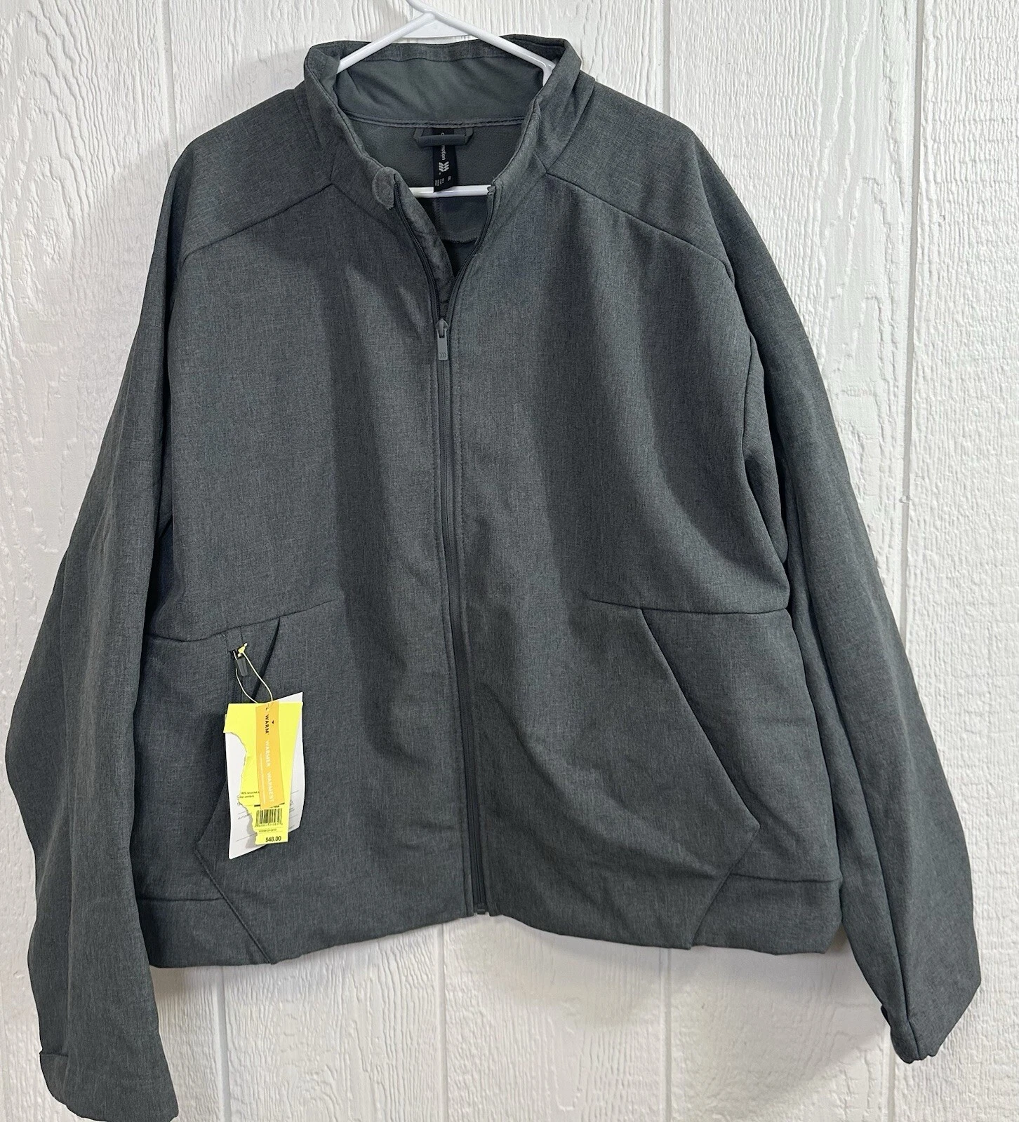 All In Motion Softshell Jacket men's XXL (2XL) gray golf coat NEW $48 (nn10)