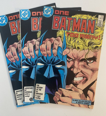 DC Comics ONE BATMAN TOO MANY! #403  January 1987 - Lot of 3 Comic Books