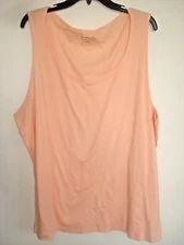 Ladies Plus Tank Top Peach Size 3X Attention NWT